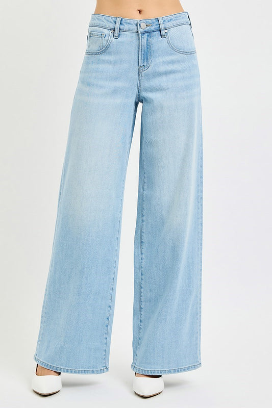 SLOUCHY WIDE JEANS LIGHT WASH