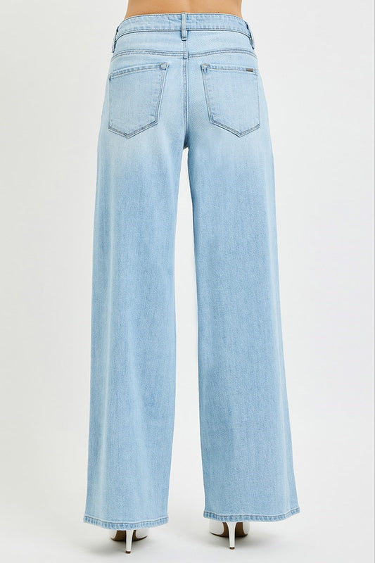 SLOUCHY WIDE JEANS LIGHT WASH