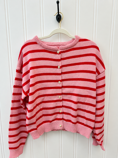 Stripe Cardigans with Buttons