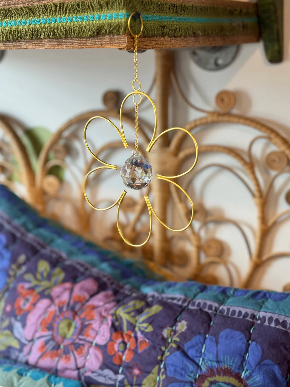 NL Whimsy Glass Sun Catcher - Flower