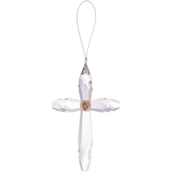 Acrylic Pray For Me Hanging Cross