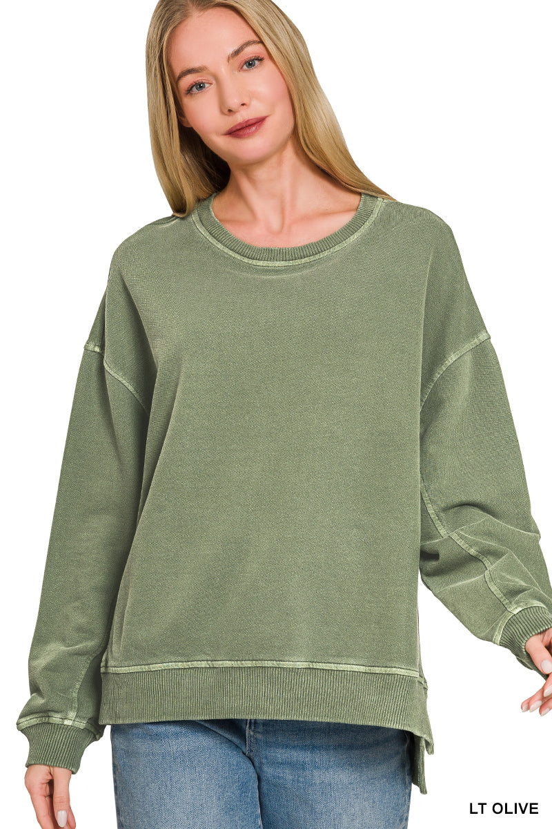 Zenana FRENCH TERRY PULLOVER