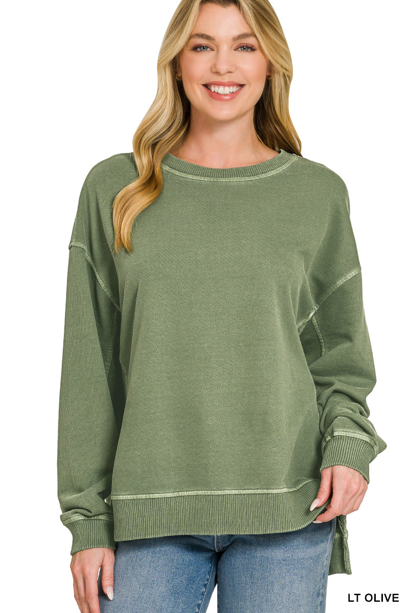 Zenana FRENCH TERRY PULLOVER