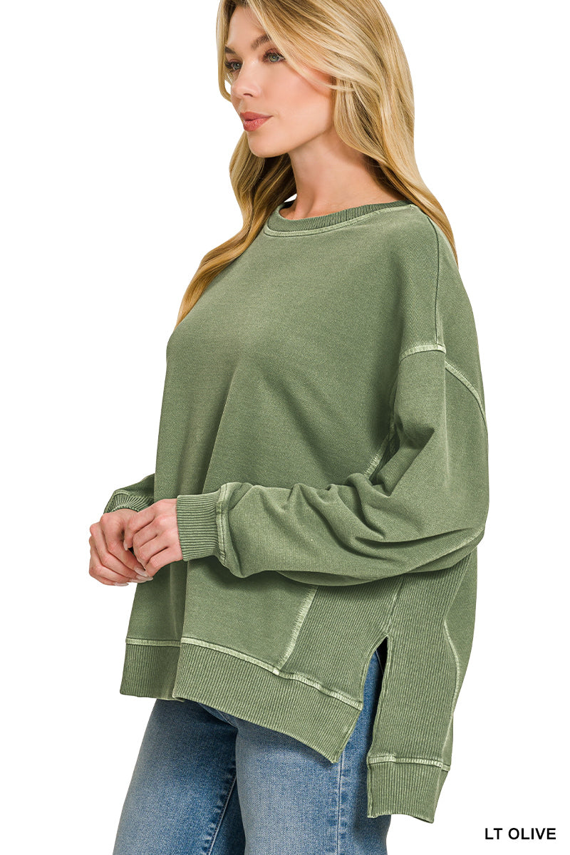 Zenana FRENCH TERRY PULLOVER