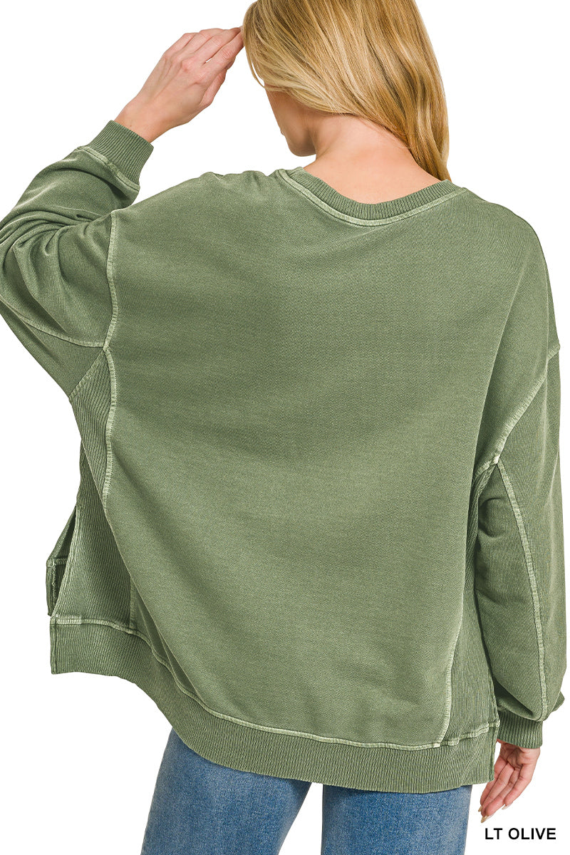 Zenana FRENCH TERRY PULLOVER