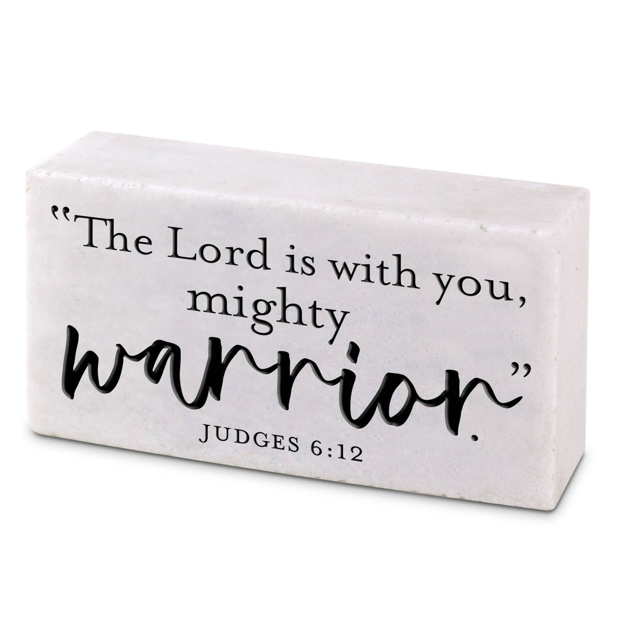 LCP Plaque Block Cast Stone The Lord Warrior