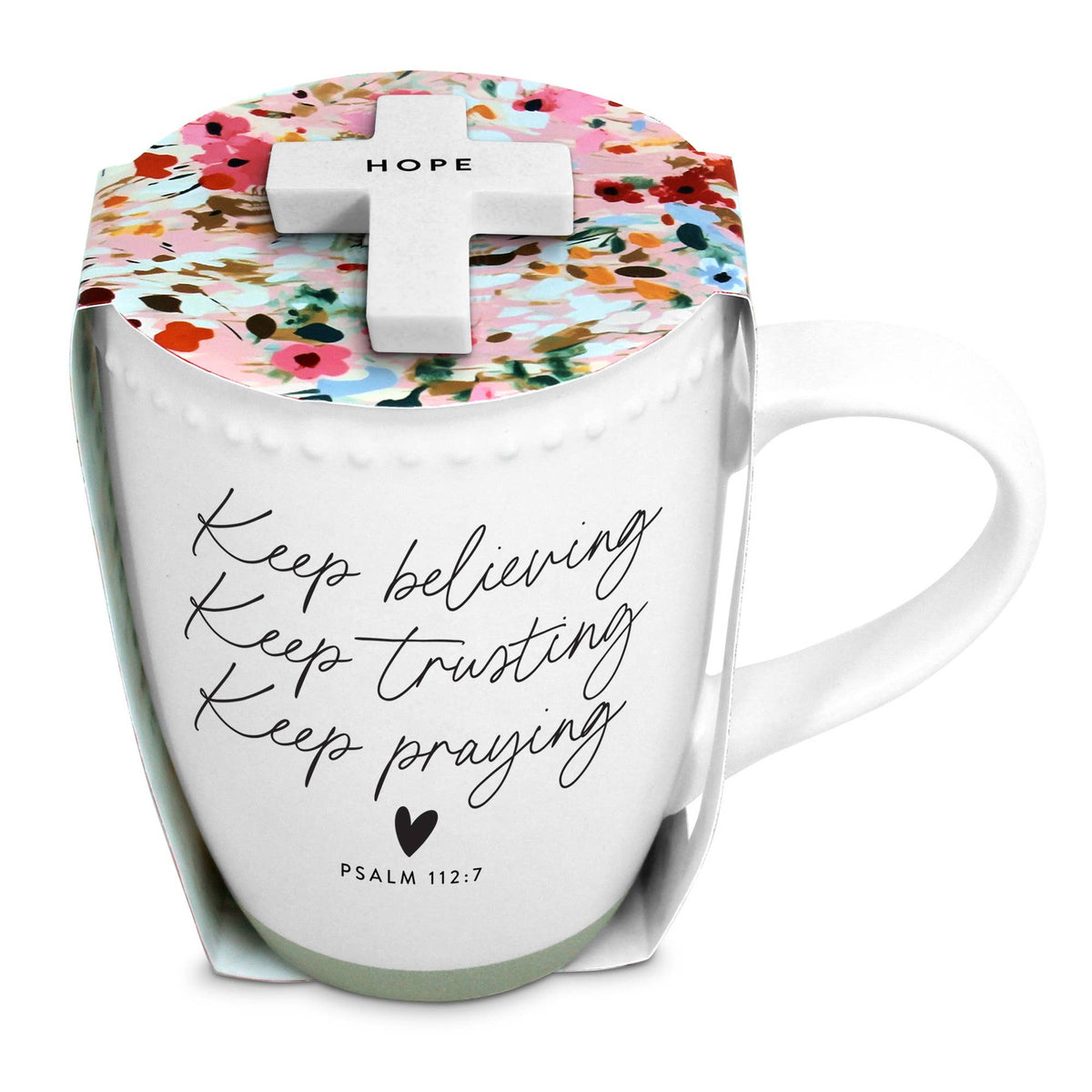 LCP Mug Wrapped In Love Keep Believing Hope