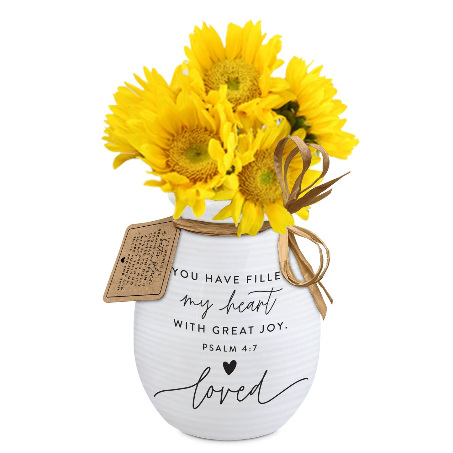 LCP Vase Textured Hold Onto Hope Loved