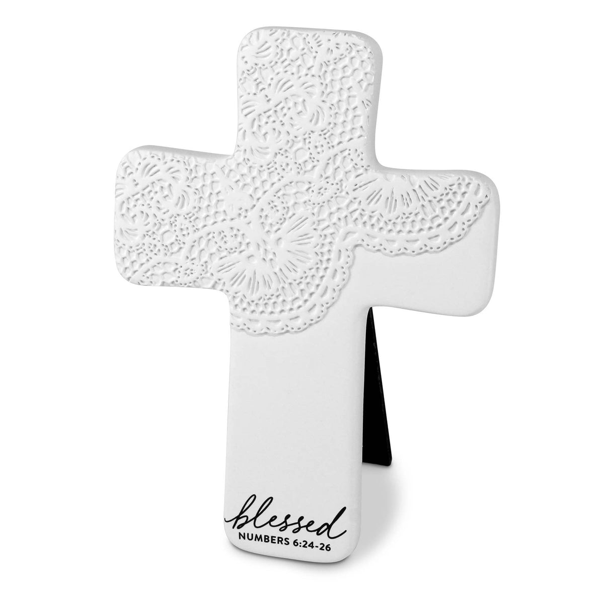 LCP Tabletop Cross Lace Textured Blessed