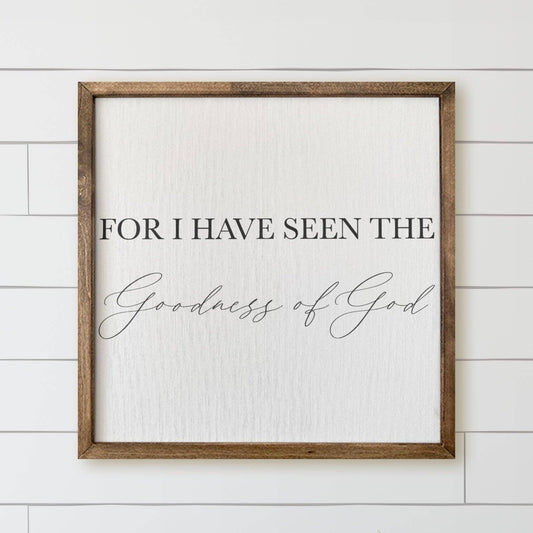 Wooden Frames - Goodness of God | Housewarming Gift