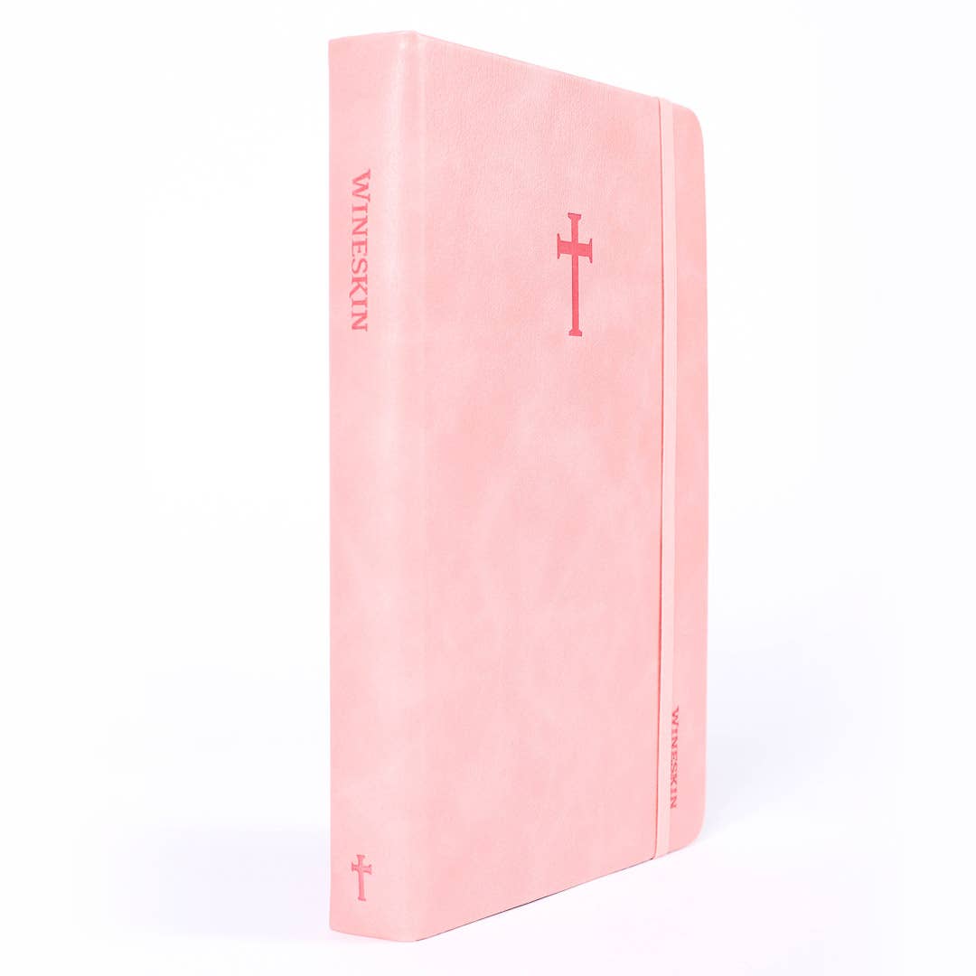 Journal Wineskin Hard Cover 420Pg - Rose