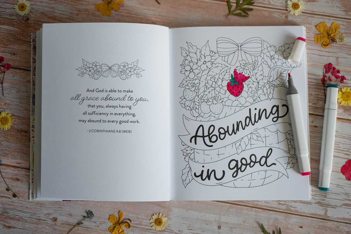 Be Still & Color Amazing Words of Grace by Sara  Robins
