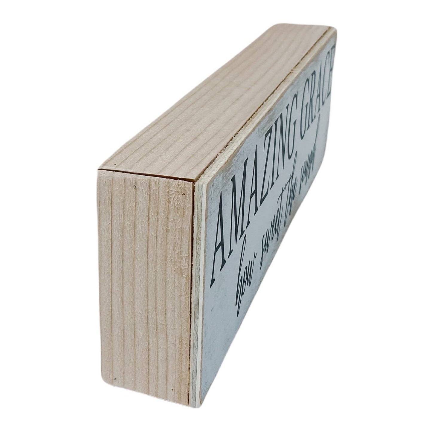 Amazing Grace How Sweet the Sound Long Farmhouse Wood Sign