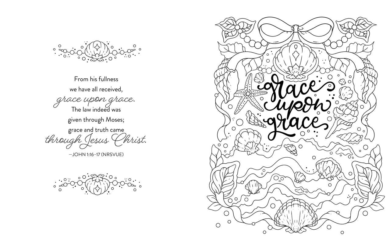Be Still & Color Amazing Words of Grace by Sara  Robins