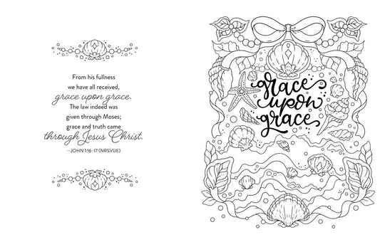Be Still & Color Amazing Words of Grace by Sara  Robins