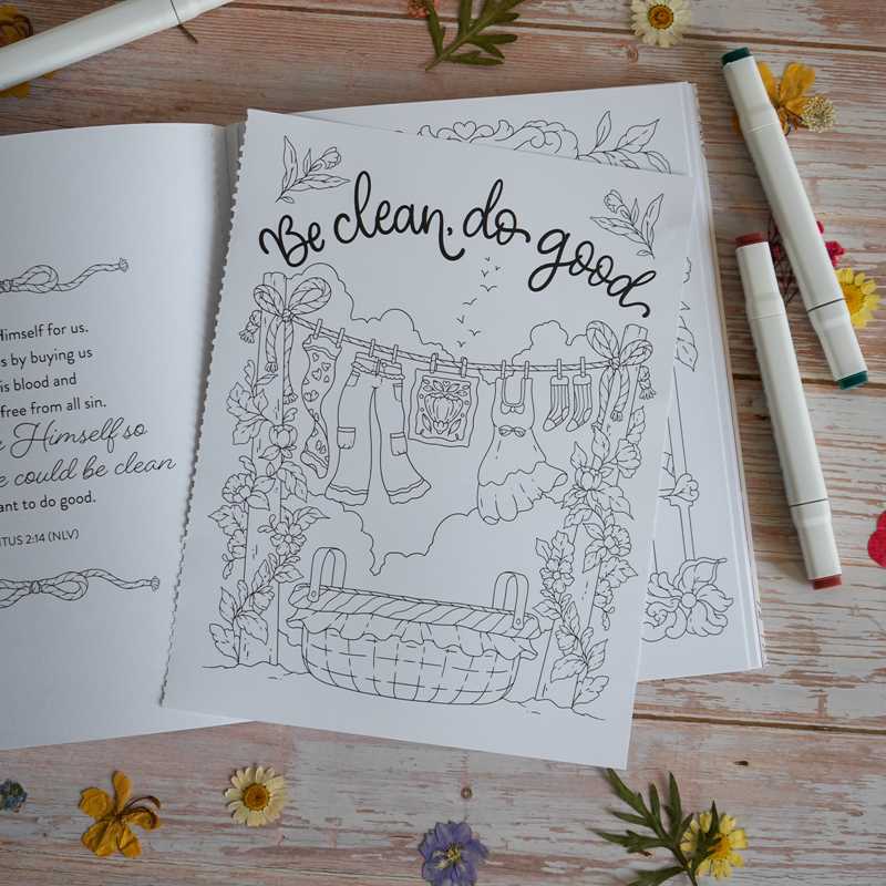 Be Still & Color Amazing Words of Grace by Sara  Robins