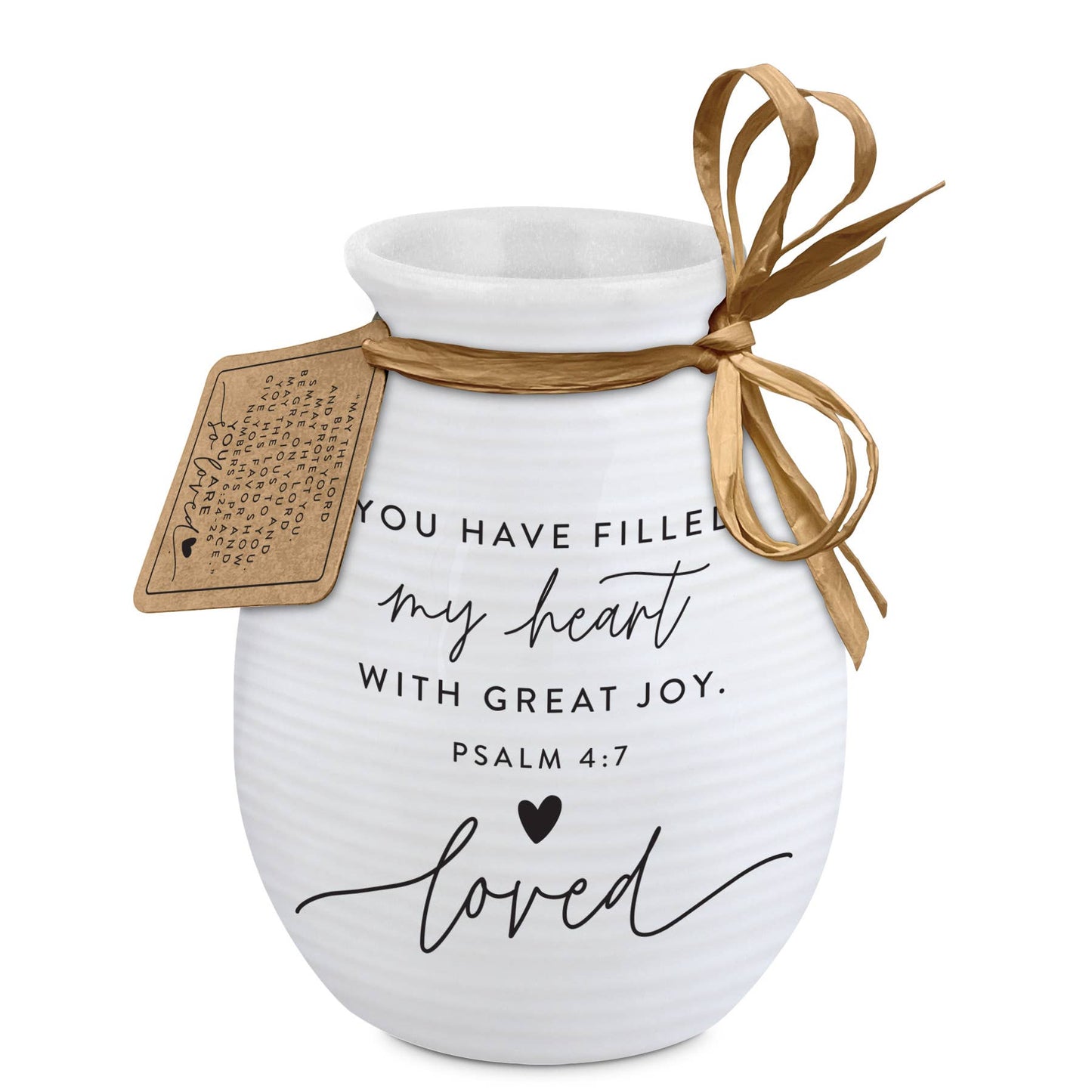LCP Vase Textured Hold Onto Hope Loved