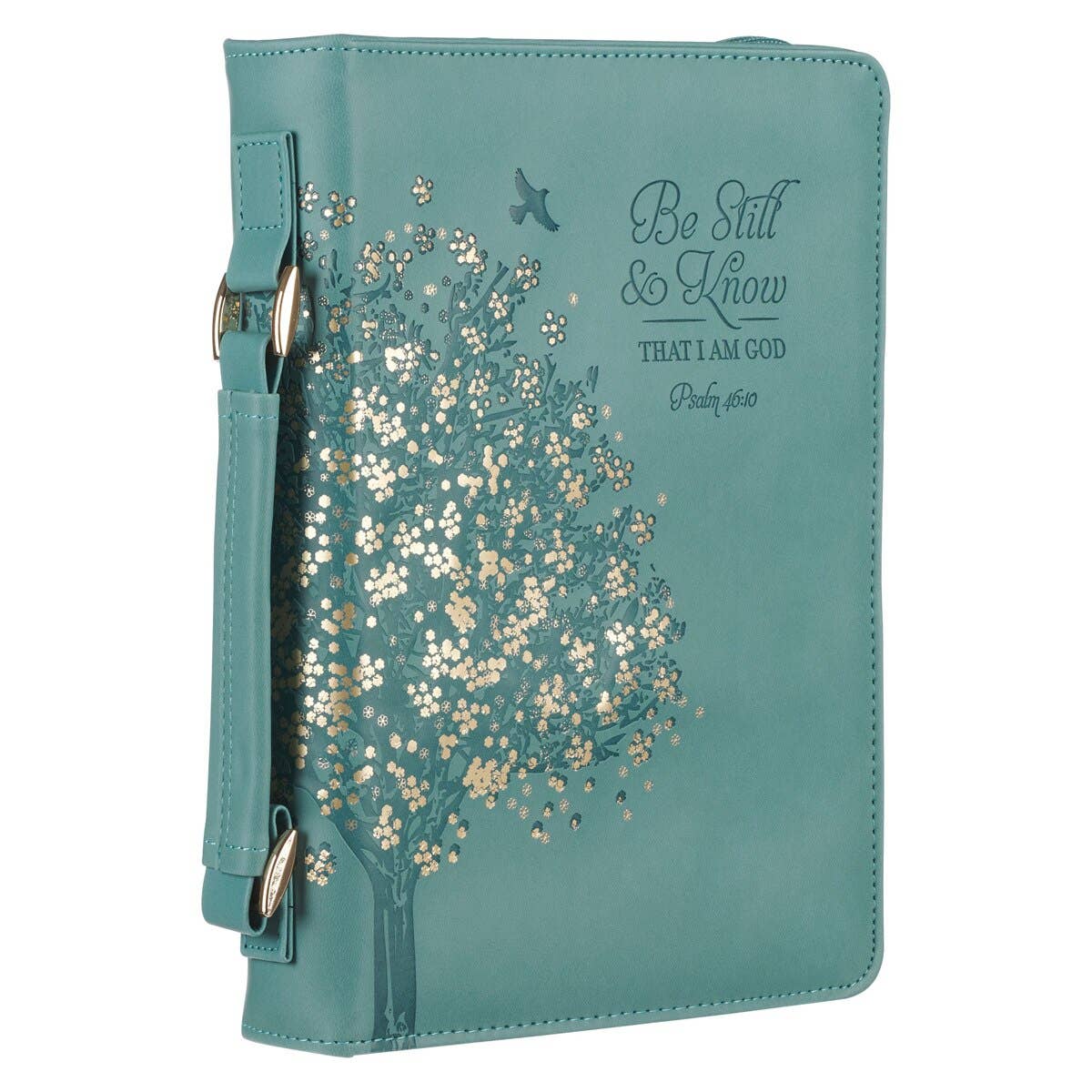 Bible Cover Fashion Teal Be Still Ps. 46:10