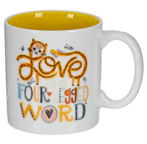 Dog & Cat w/Message Mugs