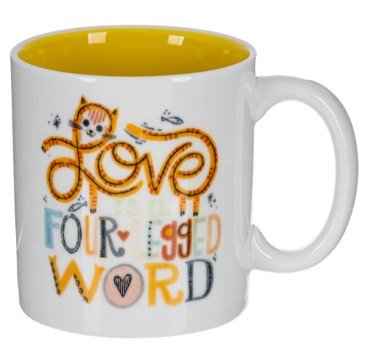 Dog & Cat w/Message Mugs